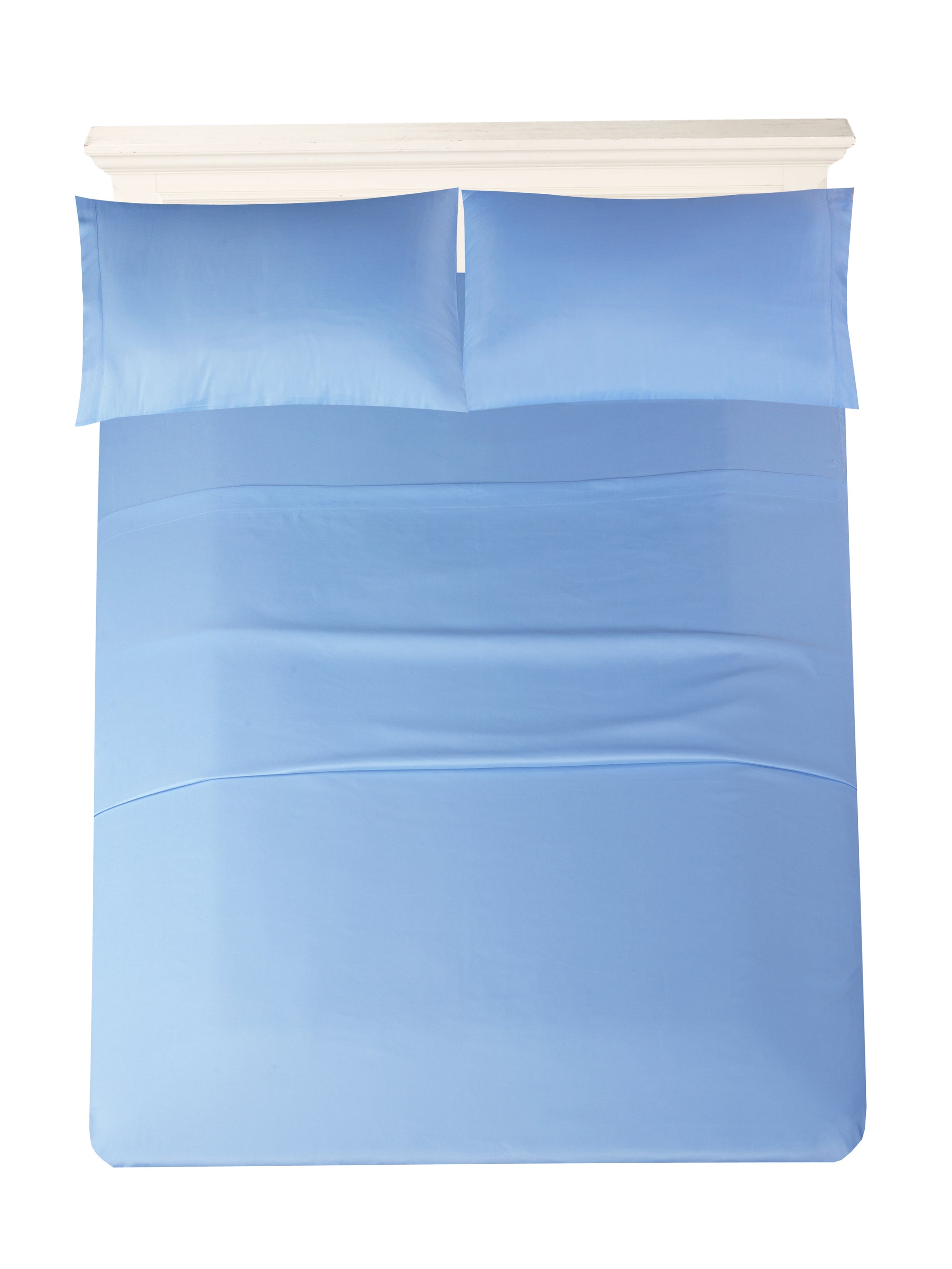 Basic Microfiber Twin Blue Sheet Set