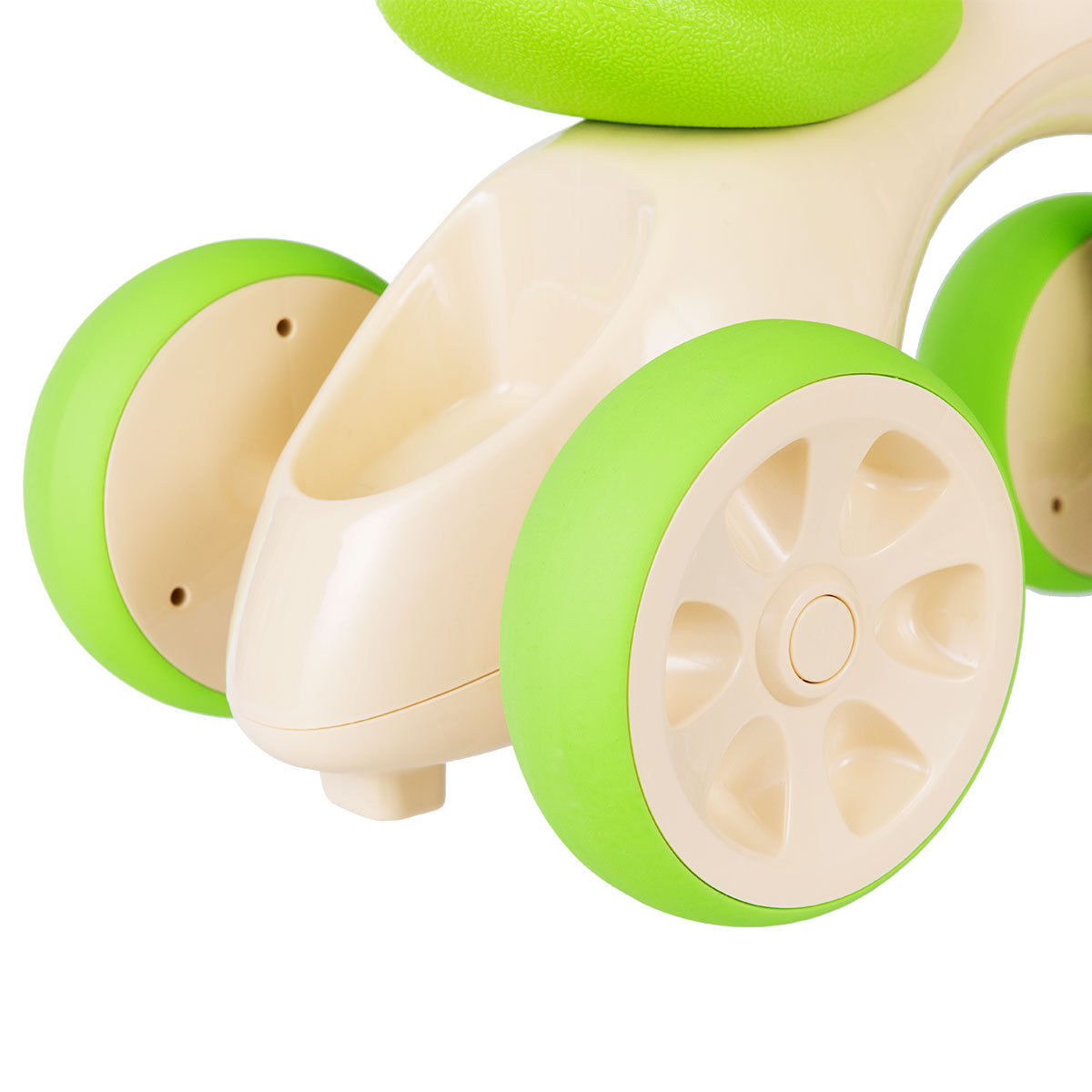 Baby Balance Bike No Pedal Bicycle Children Walker 4 Wheels w/ Sound & Storage