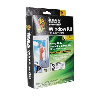 MAX Heavy Duty Indoor Window Insulation Kit, Film Insulates Three 3" x (5") Windows