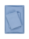 Basic Microfiber Twin Blue Sheet Set