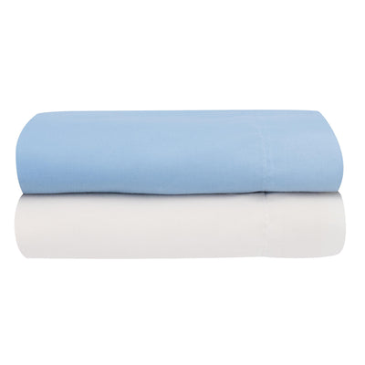 Basic Microfiber Twin Blue Sheet Set